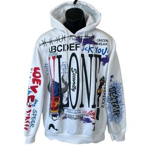 VLONE Obscene Dream ABCDEF Graffiti Print Hoodie